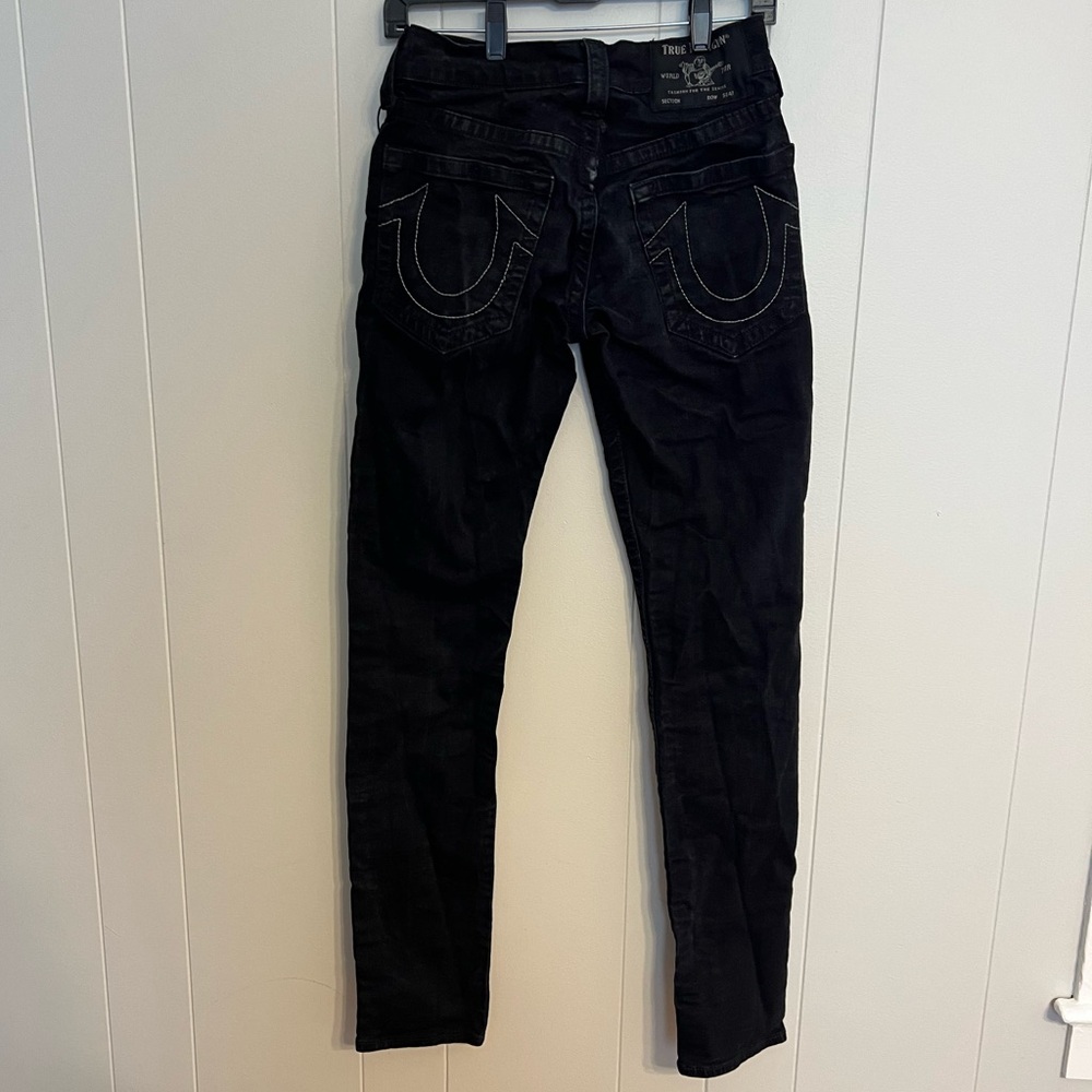 True‎ religion, GENO relaxed, slim, jeans, black size 28 NWOT